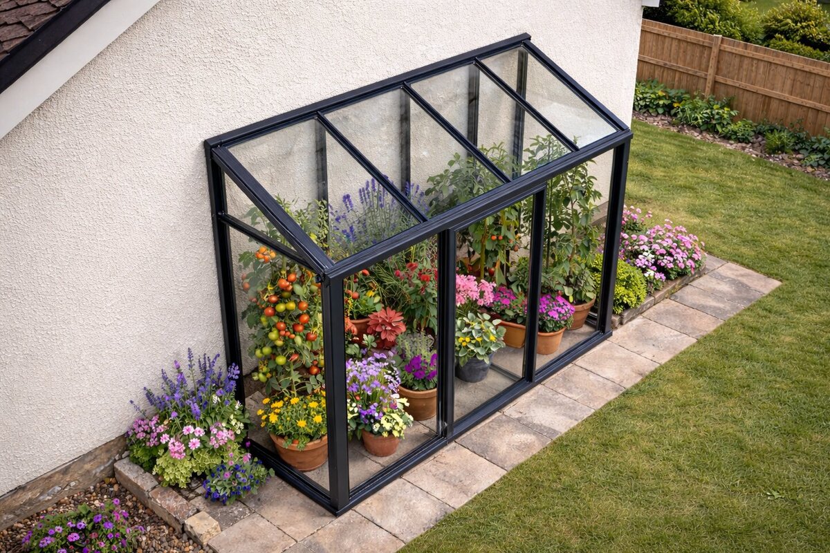 Mini Drivhus fra Luxvinduer – Buy Greenhouse i Danmark | Aluminium Vægdrivhus